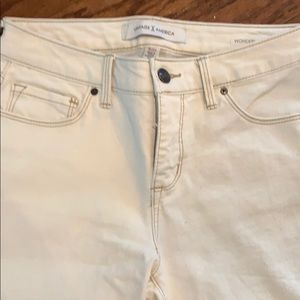 Cream jeans